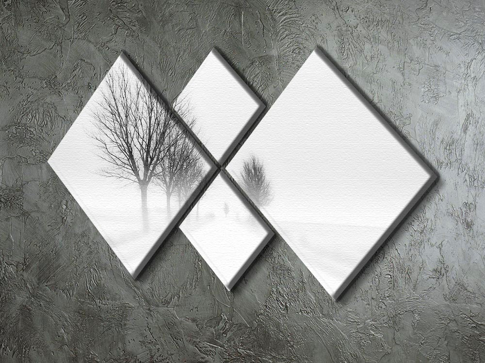 My Tiny World 4 Square Multi Panel Canvas featuring four equal square sections, creating a cohesive and vibrant artwork for home decor.