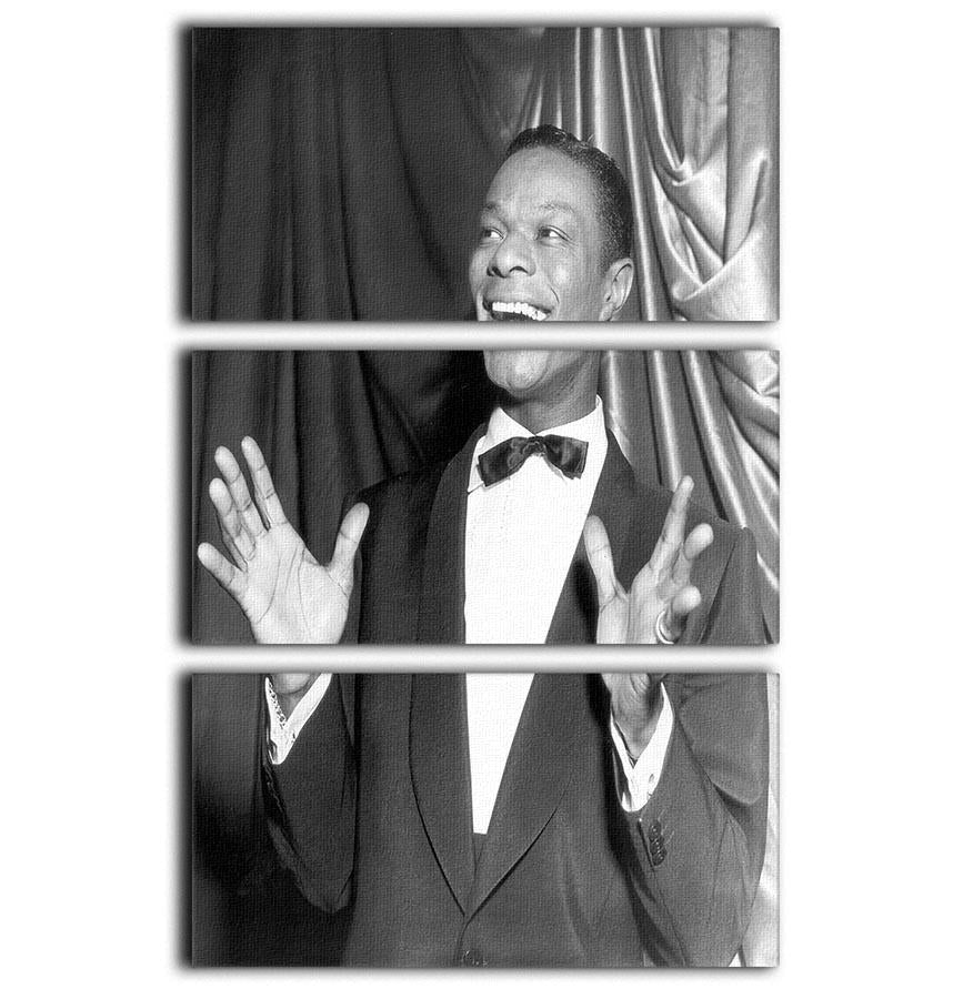 Nat King Cole 3 Split Panel Canvas Print featuring elegant design and vibrant colors, perfect for enhancing any room's decor.