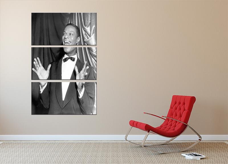 Nat King Cole 3 Split Panel Canvas Print featuring elegant design and vibrant colors, perfect for enhancing any room's decor.