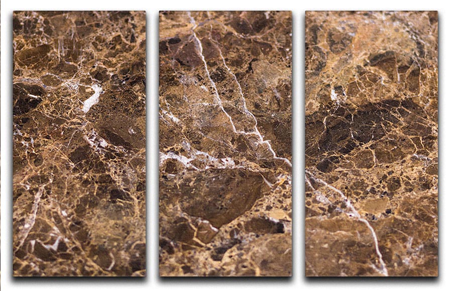 Natural Stone 3 Split Panel Canvas Print showcasing elegant stone textures in three panels.