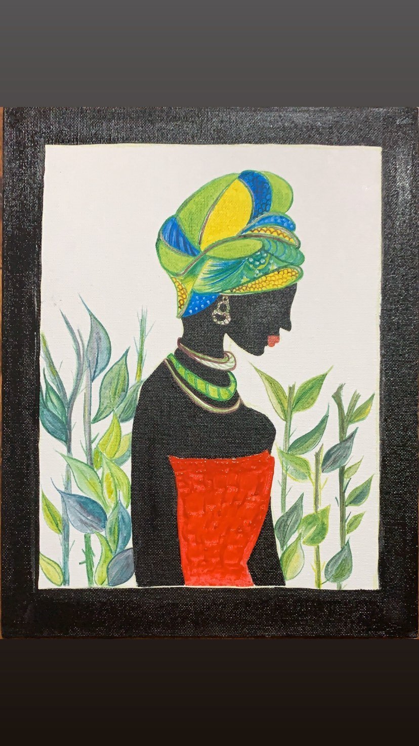 Nature's Grace Original Oil Color Painting featuring vibrant colors and intricate details, measuring 11" x 14".