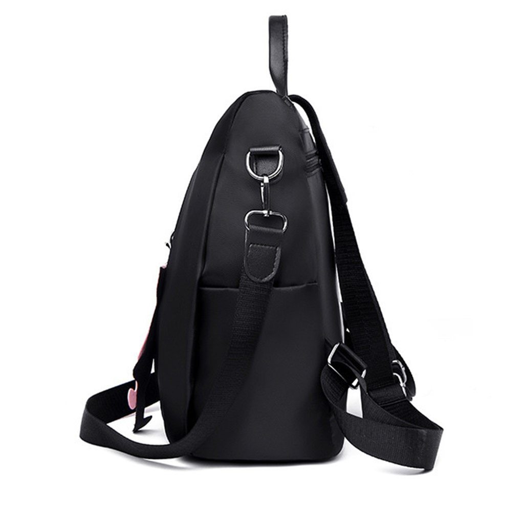 New Women's Anti-theft Backpack in solid color, made of durable Oxford cloth, featuring soft straps and spacious compartments for school and travel.