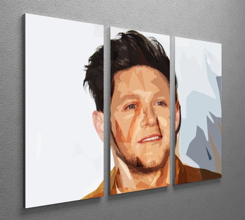 Niall Horan Pop Art 3 Split Panel Canvas Print featuring vibrant colors and artistic design, perfect for home decor.