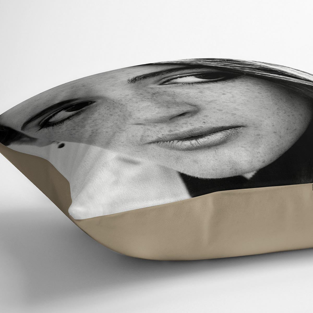 Nigella Lawson 1983 Cushion featuring vibrant abstract designs on luxurious vegan faux suede, perfect for home decor.