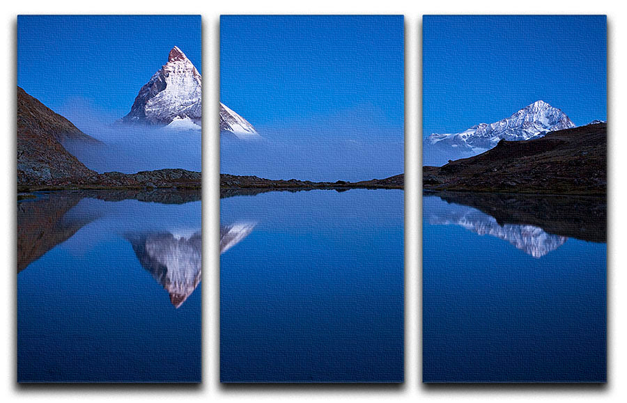 Night Mirror 3 Split Panel Canvas Print featuring three high-quality canvases with a captivating design, perfect for home decor.