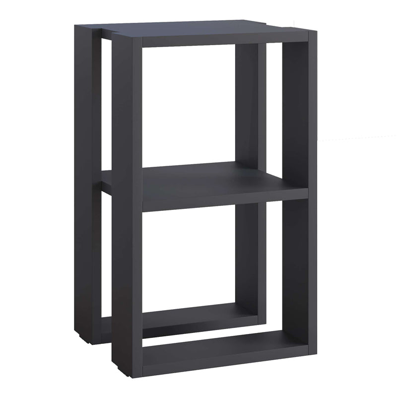 NOBLE Anthracite Nightstand, stylish side table with one shelf, measuring 34x30x55cm, made of durable melamine.