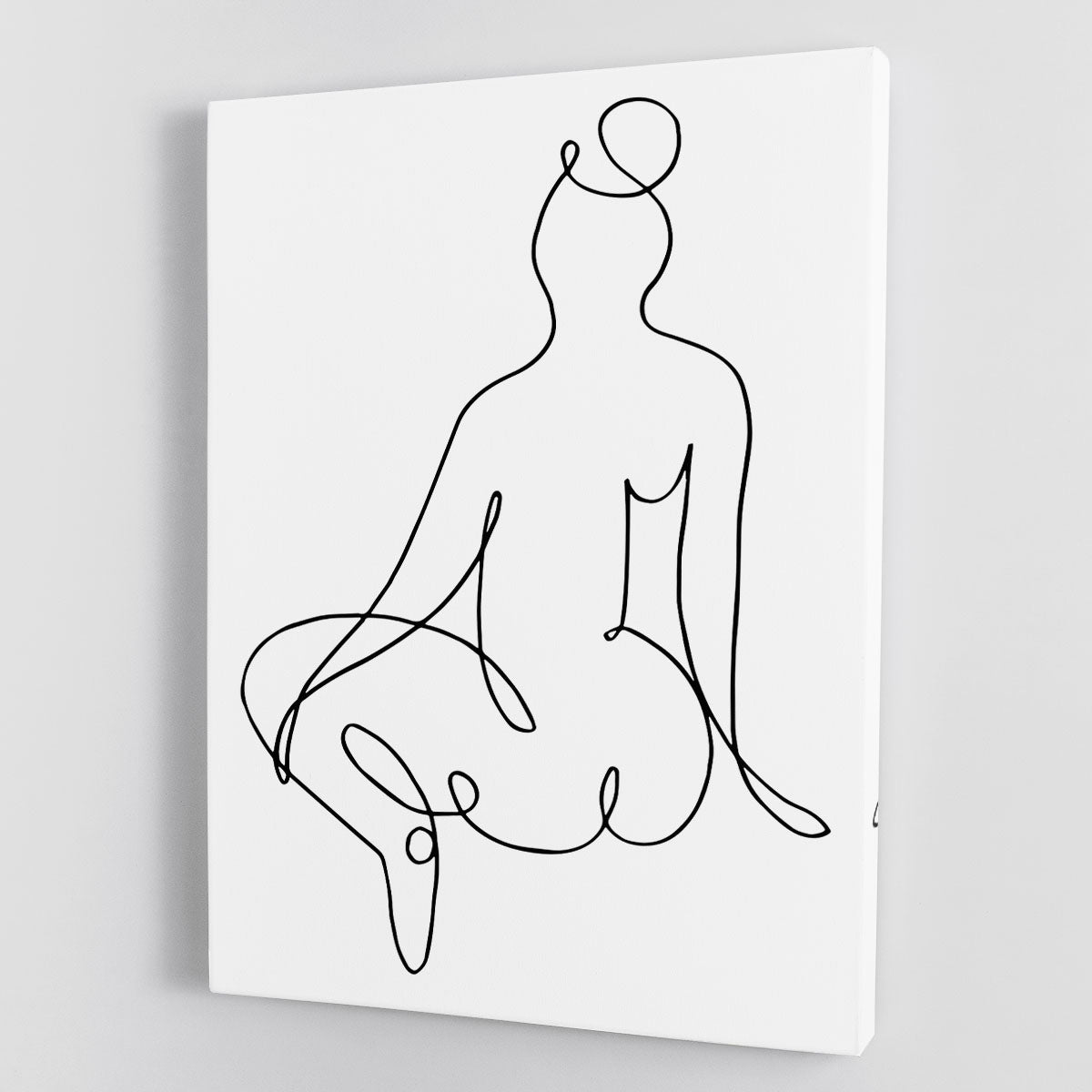 A beautiful Nude Back Canvas Print showcasing elegant minimalist art, perfect for home decor.