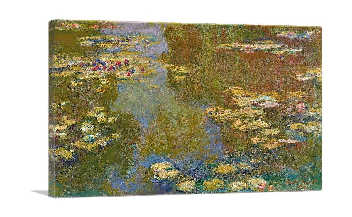 A beautiful canvas print from the Nympheas 1919 collection featuring vibrant colors and intricate details, perfect for home decor.