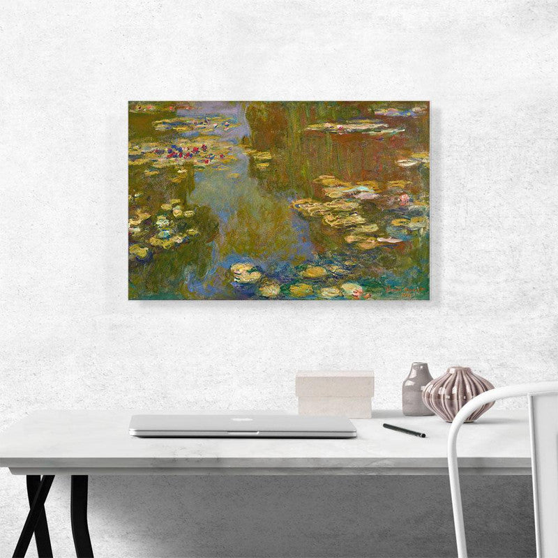 A beautiful canvas print from the Nympheas 1919 collection featuring vibrant colors and intricate details, perfect for home decor.