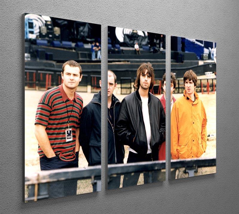 Oasis in 1996 3 Split Panel Canvas Print showcasing vibrant colors and elegant design, perfect for home decor.