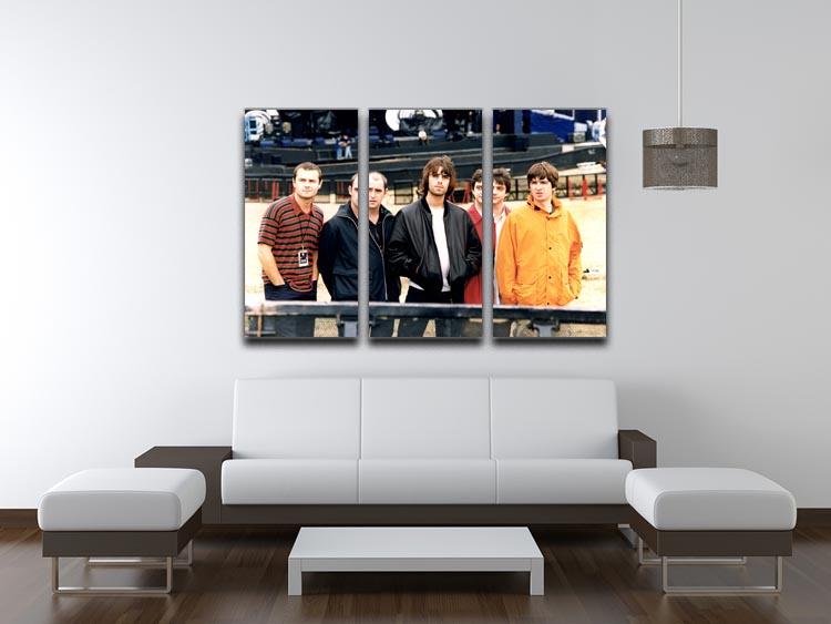 Oasis in 1996 3 Split Panel Canvas Print showcasing vibrant colors and elegant design, perfect for home decor.