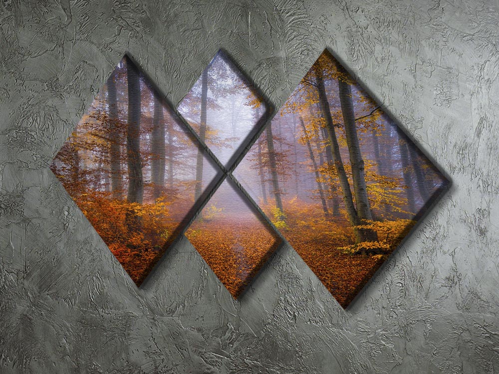 A beautiful 4-square multi panel canvas artwork featuring a harmonious design, perfect for enhancing home or office decor.