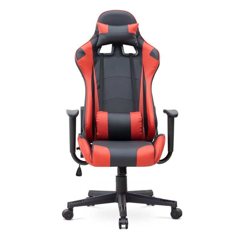 Office gaming armchair SPEED in red and black, featuring ergonomic design and adjustable height.