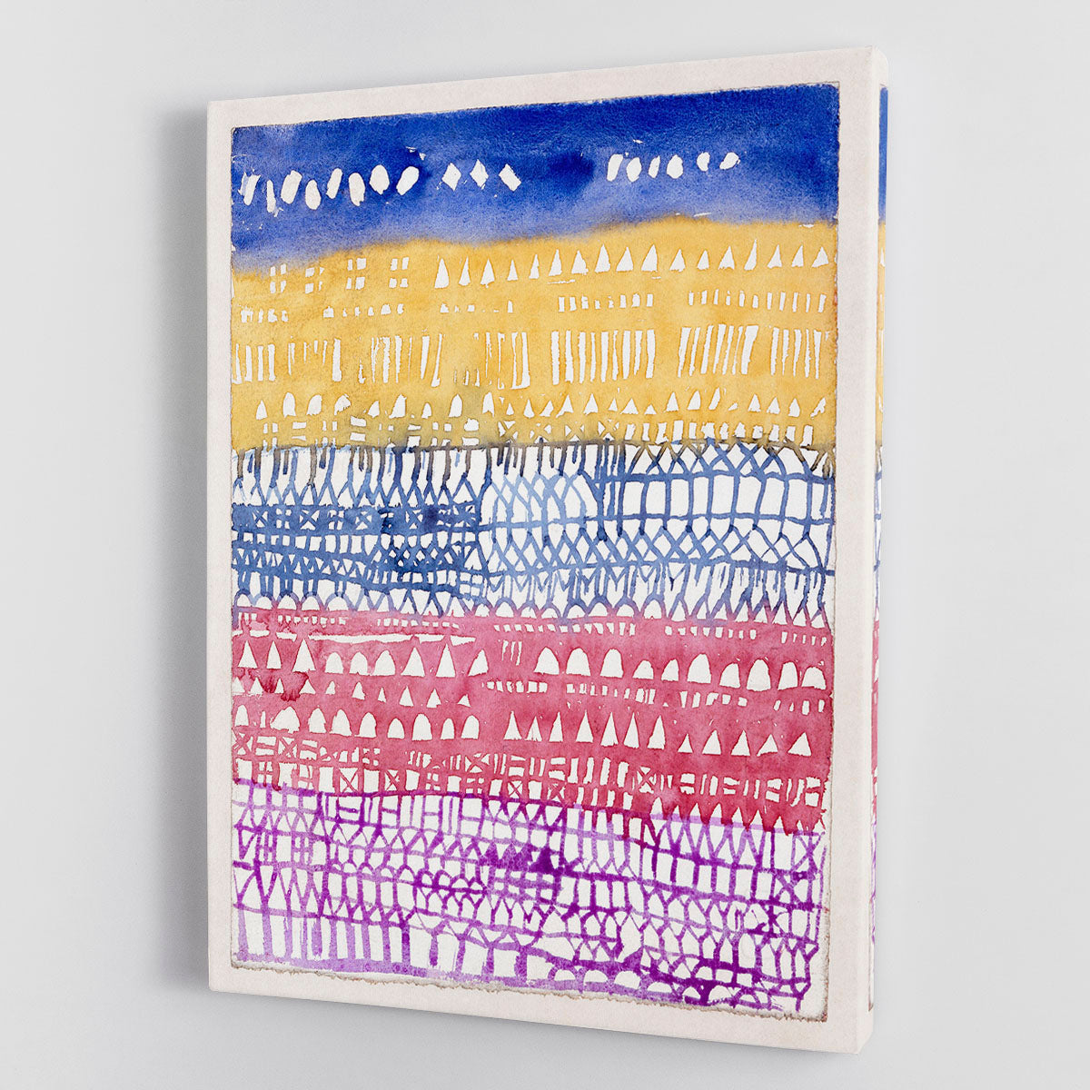 Old City No.1 Canvas Print showcasing urban landscape with vibrant colors and intricate details.