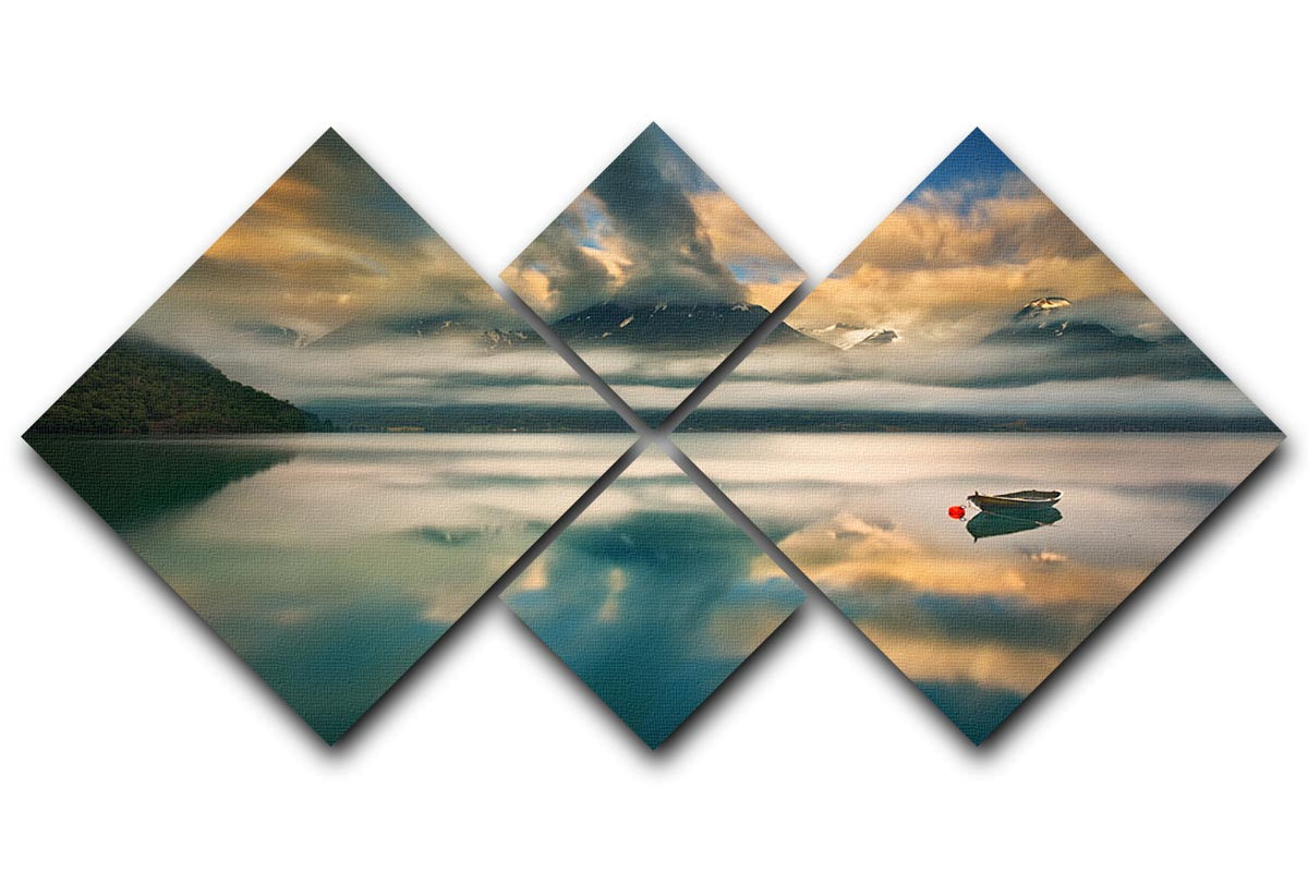 A beautifully arranged 4-square multi panel canvas artwork, showcasing vibrant colors and a harmonious design.