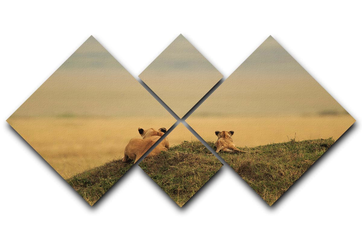 A beautiful 4-square multi panel canvas artwork titled 'One Day It Will Be Yours', showcasing a harmonious design across four individual panels.