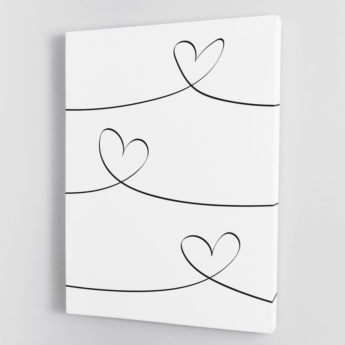 One Line 02 Canvas Print featuring modern art design on a durable canvas, elegantly framed.