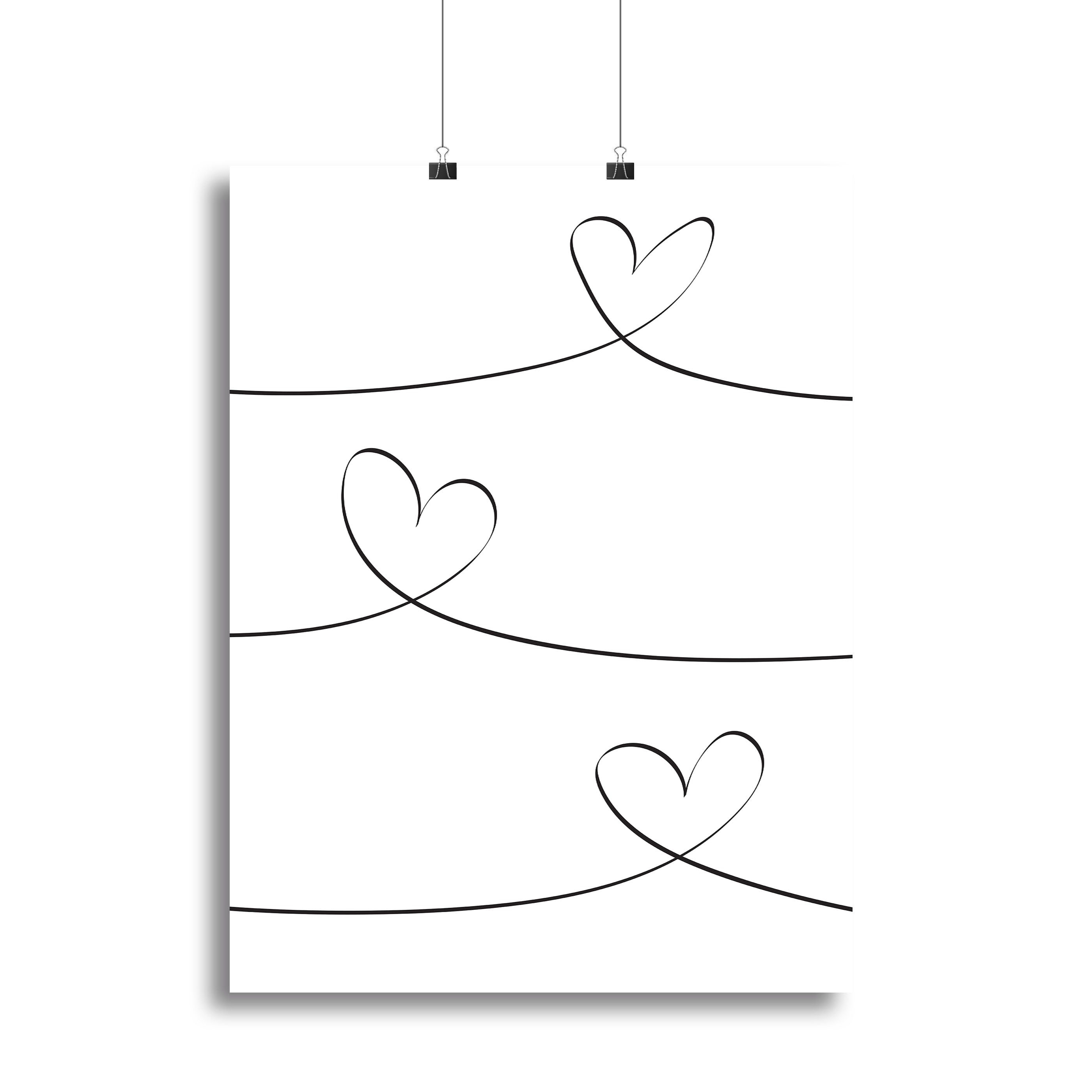 One Line 02 Canvas Print featuring modern art design on a durable canvas, elegantly framed.
