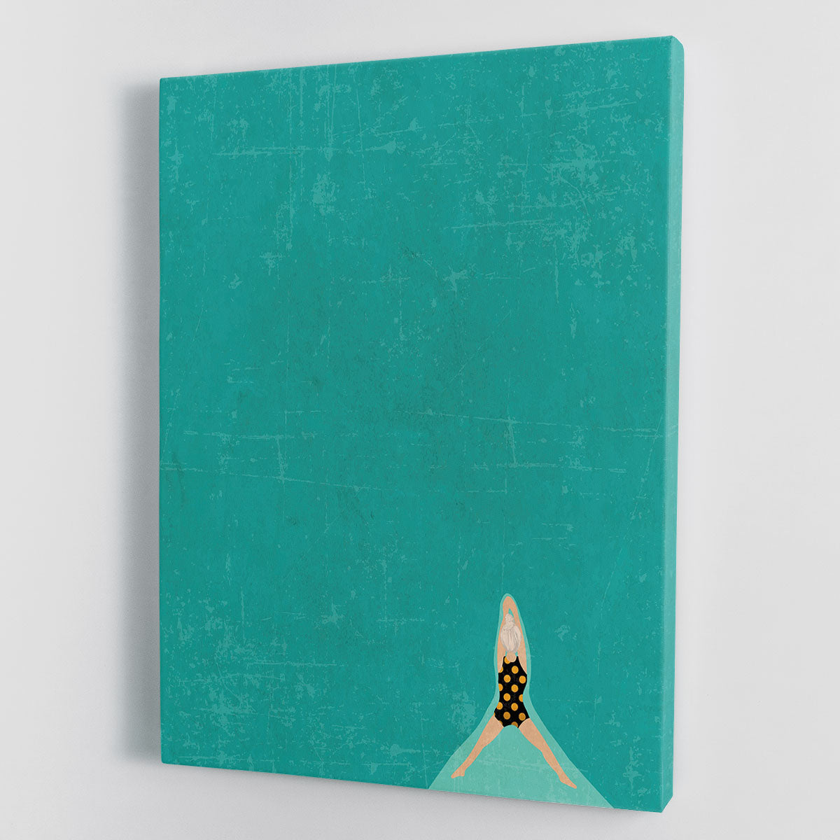 Open Water grey 2 Canvas Print showcasing serene water design in elegant grey tones, perfect for modern decor.