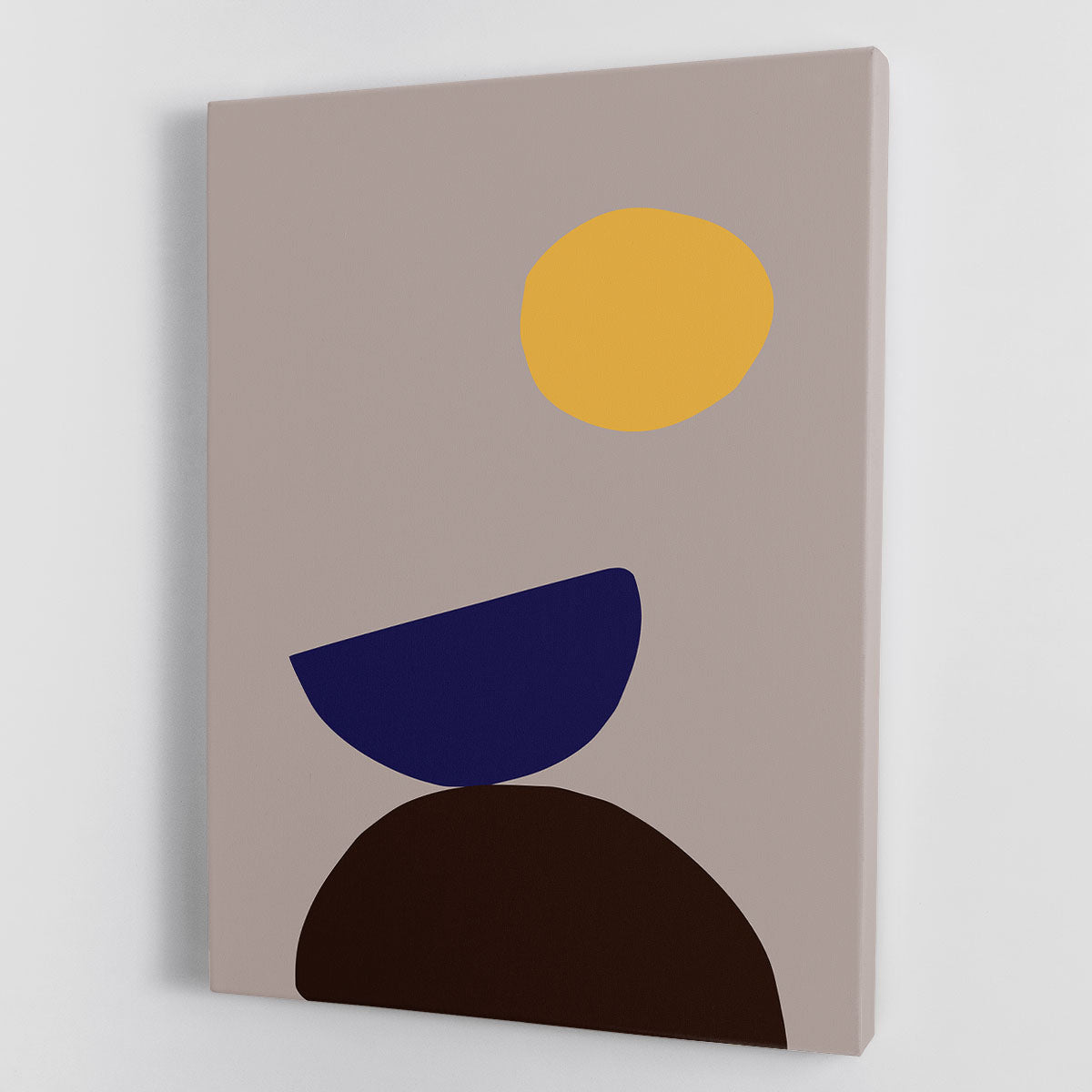 Organic Shapes 07 Canvas Print featuring modern abstract design with vibrant colors and unique shapes, perfect for home decor.