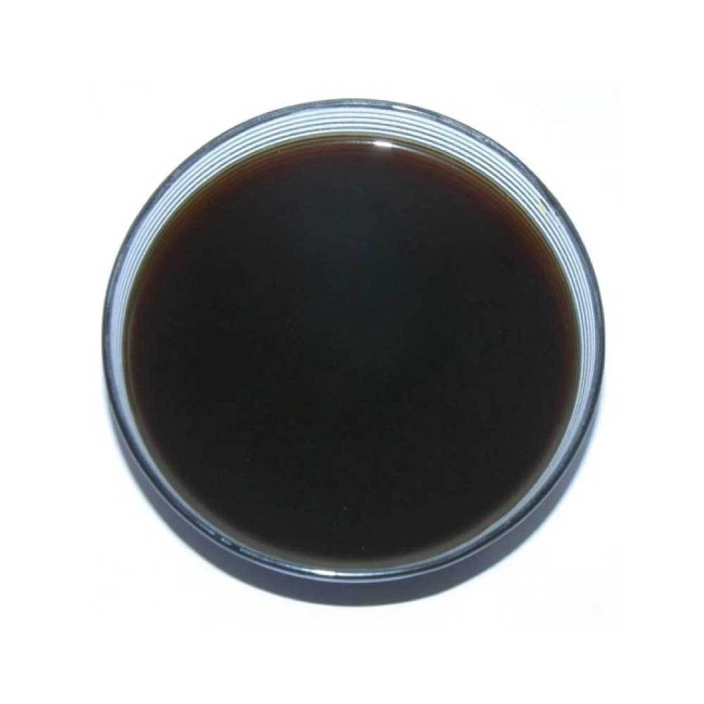 500ml Organic Neem Seed Oil in amber glass bottle with euro dropper dispenser, showcasing its rich, dark color.