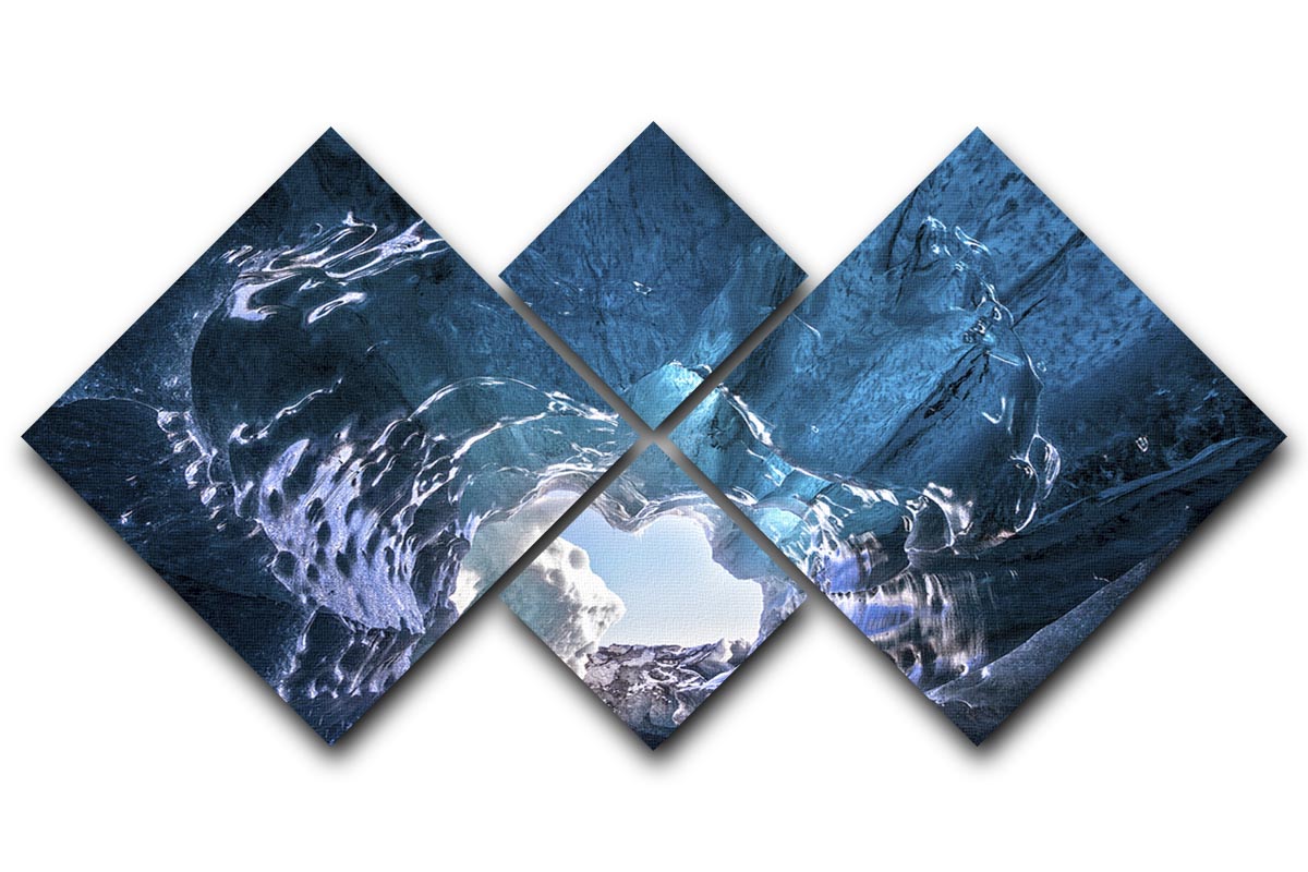 A beautiful 4-square multi panel canvas artwork featuring vibrant colors and a harmonious design, perfect for enhancing any room's decor.