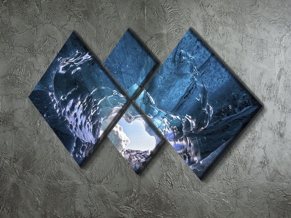 A beautiful 4-square multi panel canvas artwork featuring vibrant colors and a harmonious design, perfect for enhancing any room's decor.