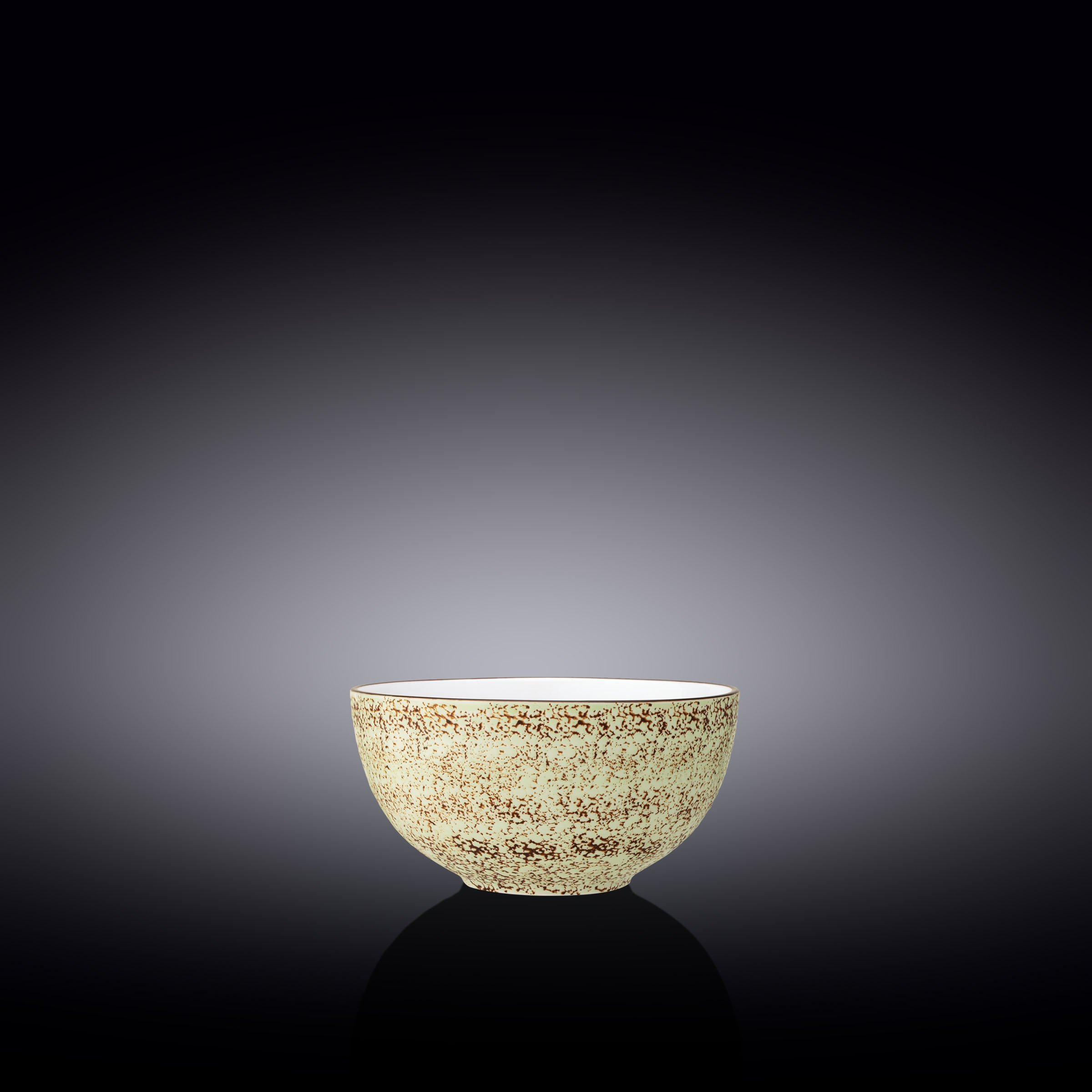A vibrant pale green porcelain bowl, 4 inches in diameter, showcasing artisan-inspired design elements.