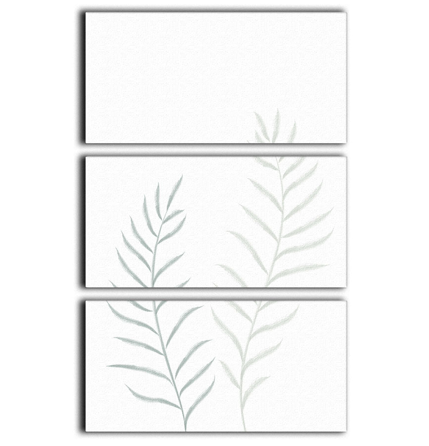A beautiful 3-panel canvas print featuring pale plants, enhancing modern decor.