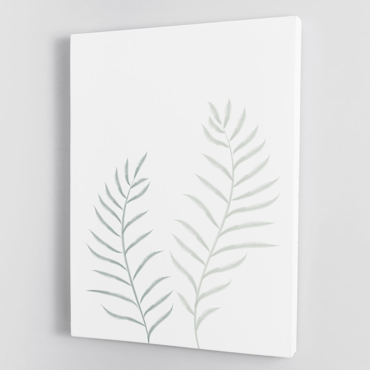A beautiful canvas print featuring pale plants, showcasing delicate details and soft colors, perfect for modern decor.