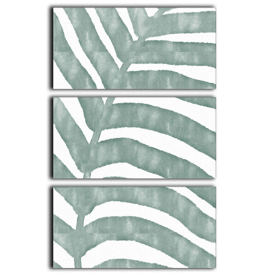 Palm Stripes 3 Split Panel Canvas Print featuring vibrant colors and elegant design, perfect for home decor.