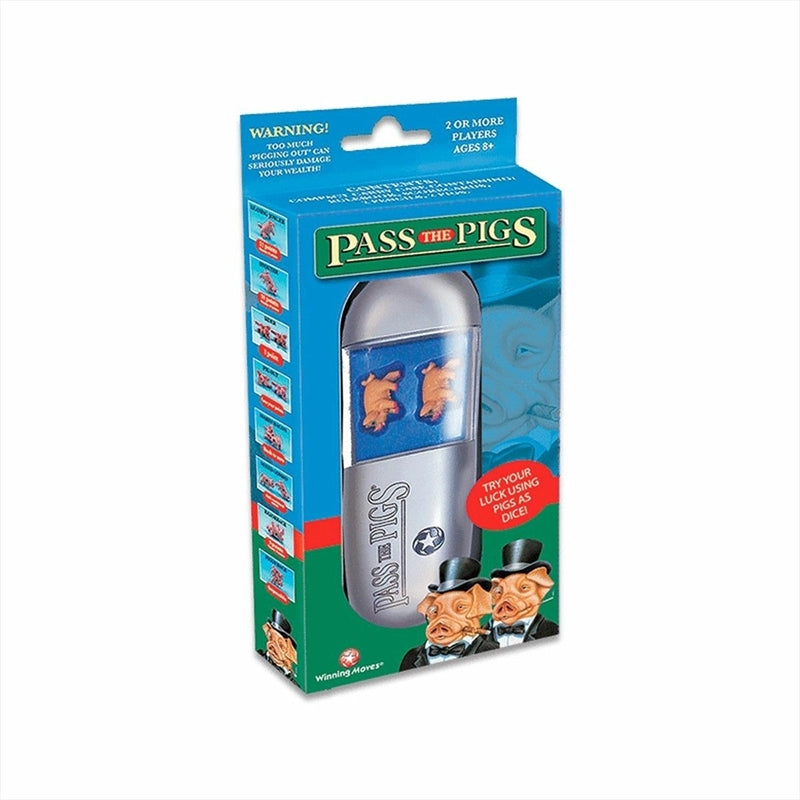 Two model pigs used in the Pass The Pigs Original Edition dice game, showcasing their unique design and playful nature.