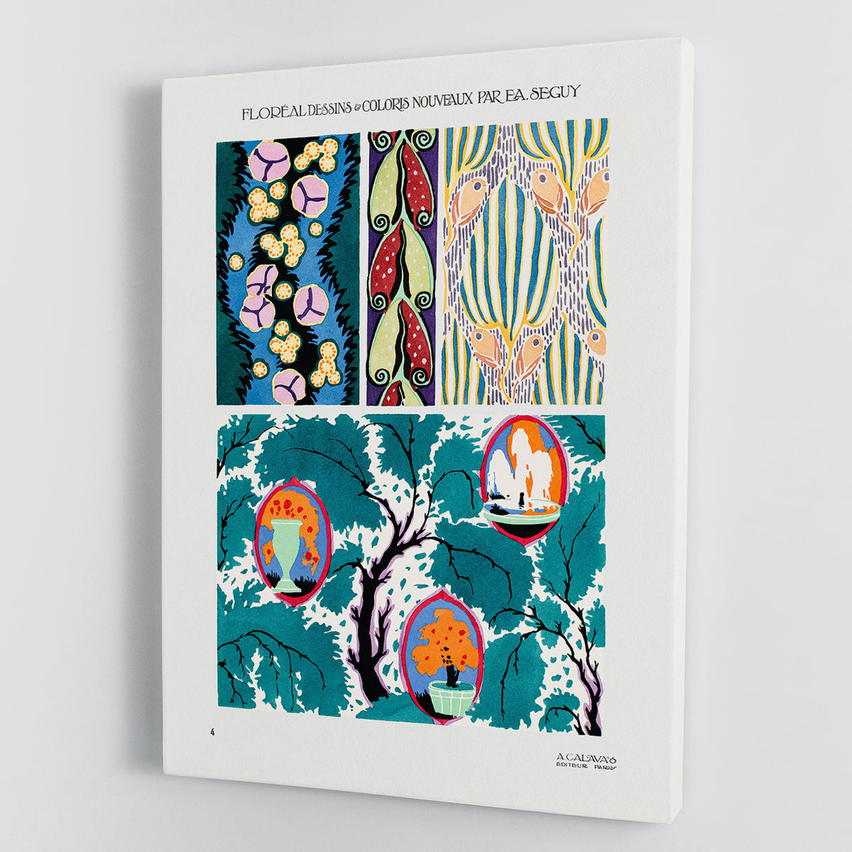 Pattern 04 Canvas Print featuring modern art design with vibrant colors and abstract patterns, perfect for home or office decor.