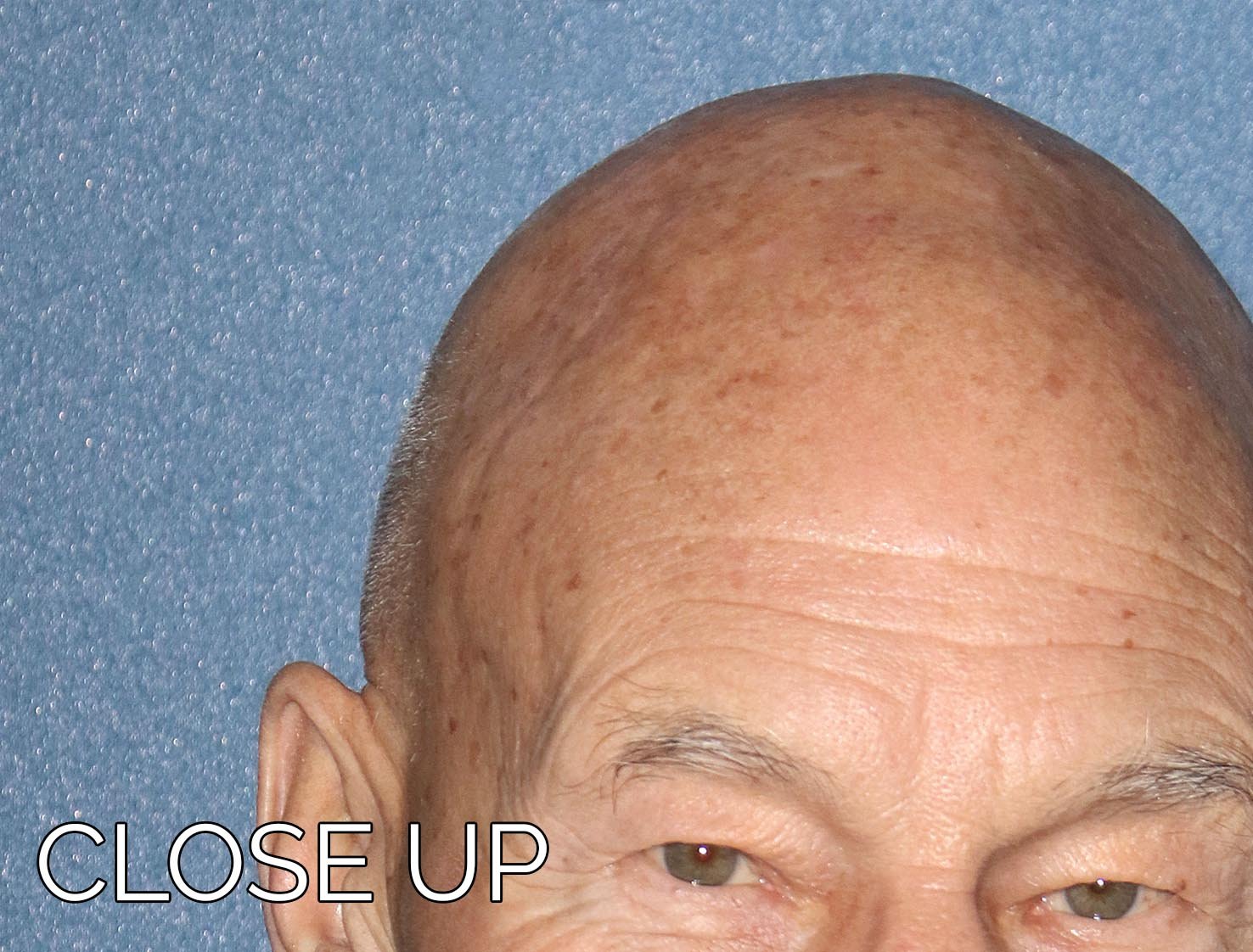 A sophisticated 3-panel canvas print featuring Patrick Stewart in a bow tie, showcasing elegance and style.