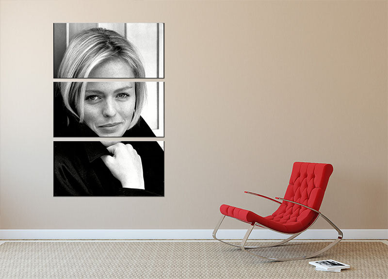 Patsy Kensit 3 Split Panel Canvas Print showcasing vibrant colors and elegant design, perfect for home decor.