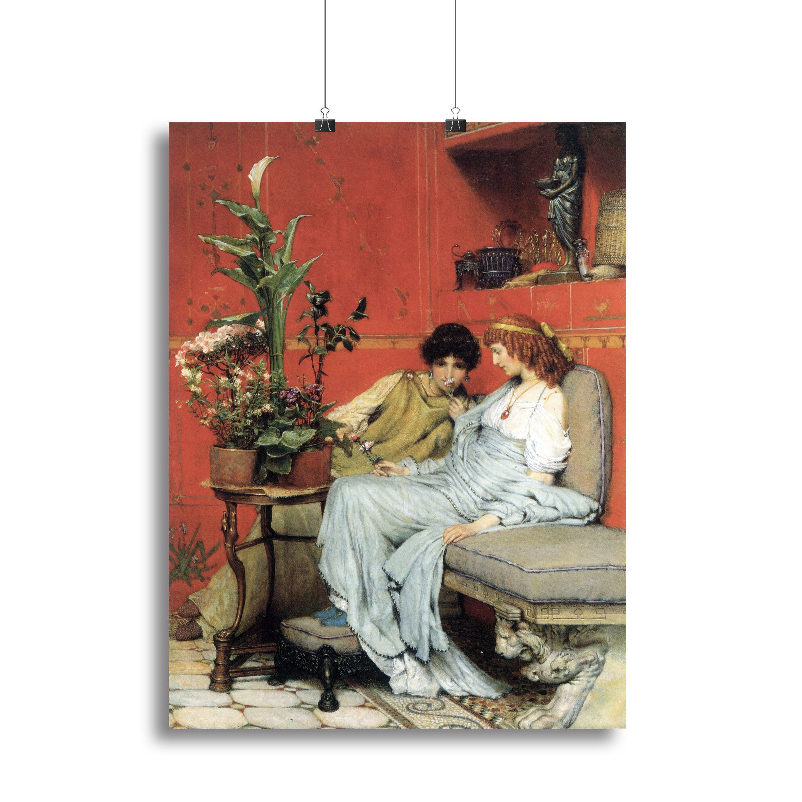 Penetralia by Alma Tadema canvas print showcasing classical beauty and elegance, perfect for home decor.