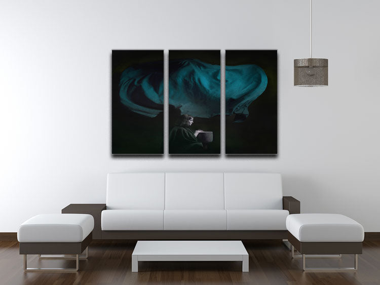 A beautiful 3-panel canvas print featuring a Persian girl, showcasing vibrant colors and intricate details, perfect for home decor.