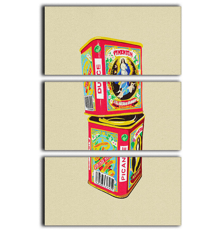 A beautiful 3-panel canvas print featuring vibrant colors and intricate designs, perfect for enhancing any living space.