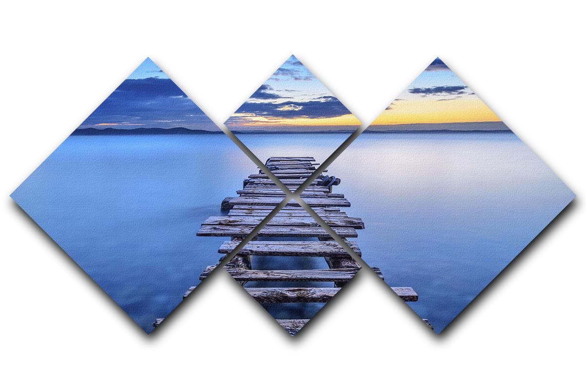 Pier 4 Square Multi Panel Canvas featuring four equal square sections, showcasing a cohesive and striking artwork design.