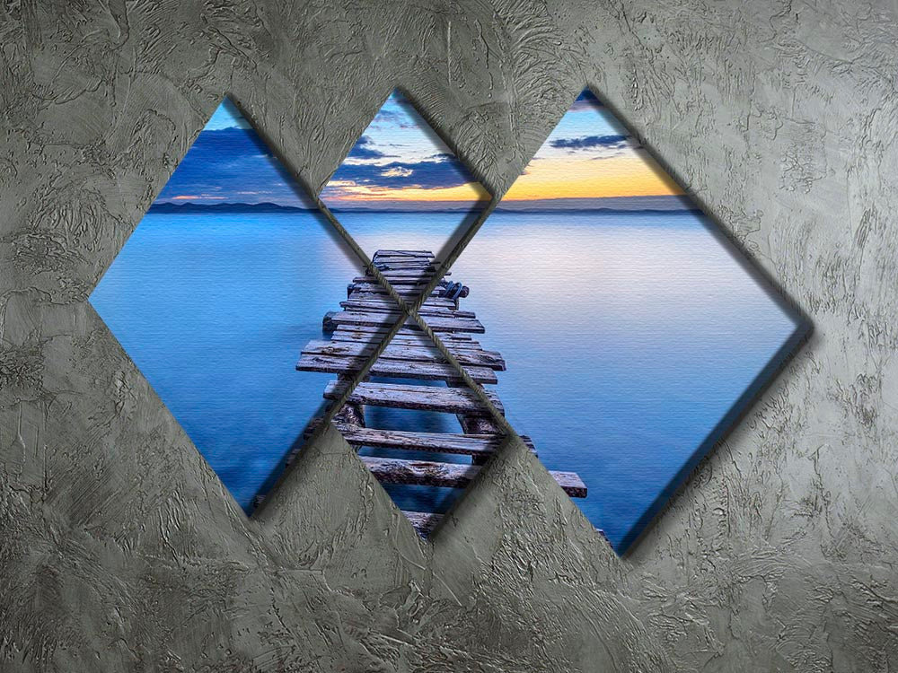 Pier 4 Square Multi Panel Canvas featuring four equal square sections, showcasing a cohesive and striking artwork design.