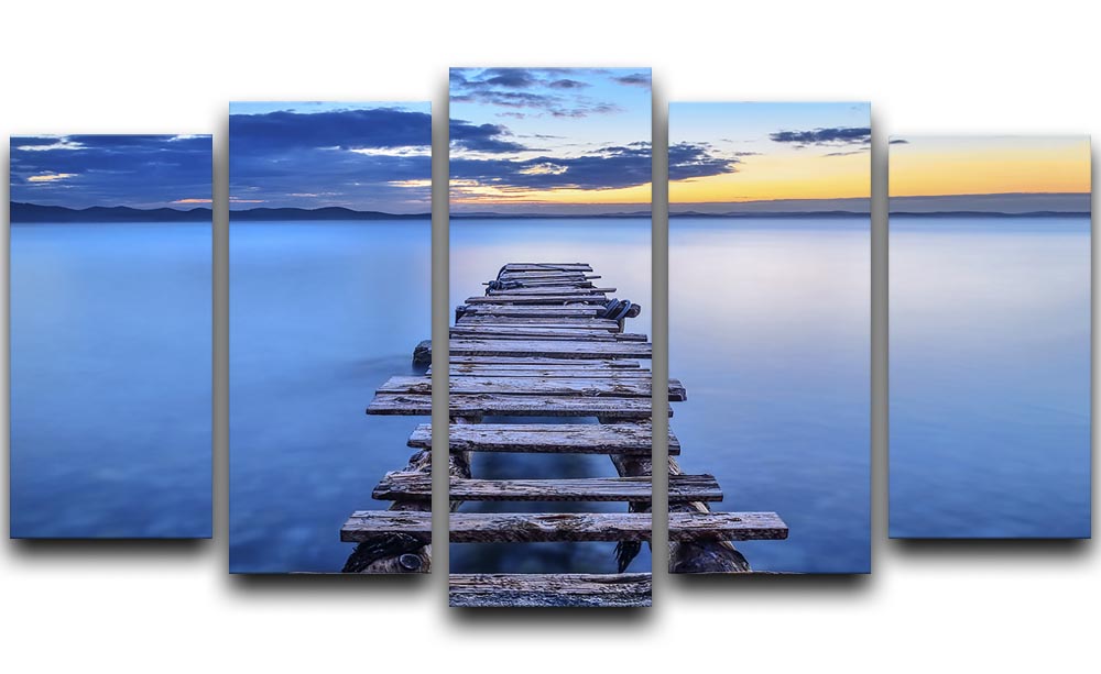 A stunning Pier 5 Split Panel Canvas artwork featuring five panels that create a cohesive and dynamic visual display, perfect for any room.