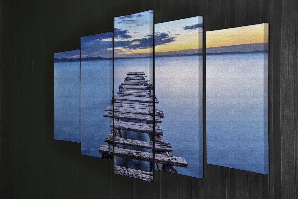 A stunning Pier 5 Split Panel Canvas artwork featuring five panels that create a cohesive and dynamic visual display, perfect for any room.