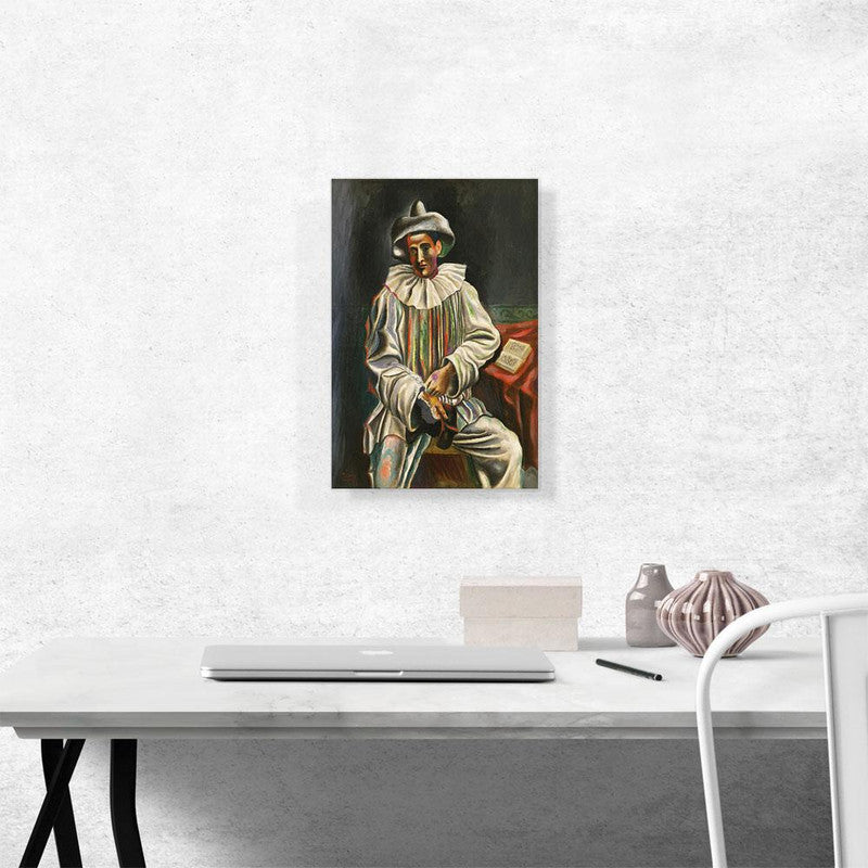 Pierrot 1918 canvas art featuring elegant design and vibrant colors, perfect for home decor.