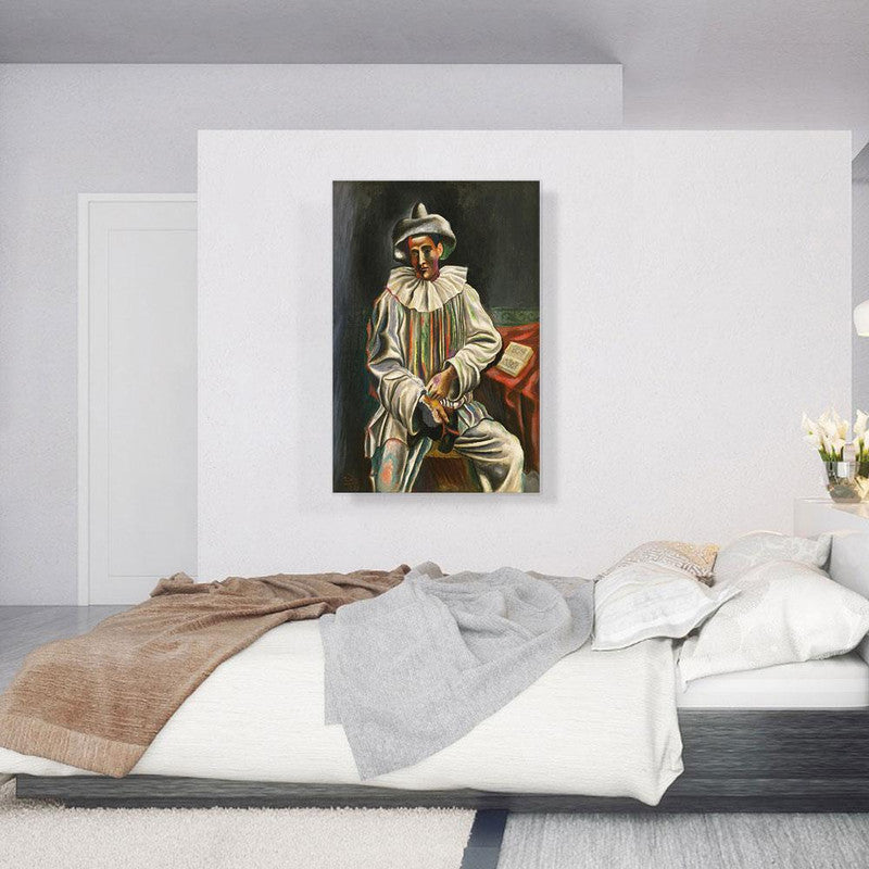 Pierrot 1918 canvas art featuring elegant design and vibrant colors, perfect for home decor.