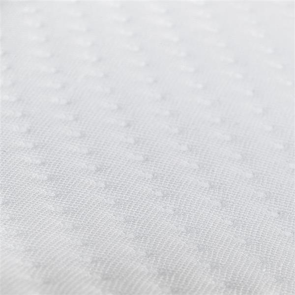 Pillow for Legs Sleep Restoration featuring a trapezoid shape, made from memory foam with a soft polyester knit cover, ideal for leg support.