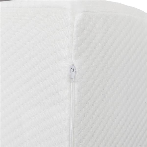 Pillow for Legs Sleep Restoration featuring a trapezoid shape, made from memory foam with a soft polyester knit cover, ideal for leg support.