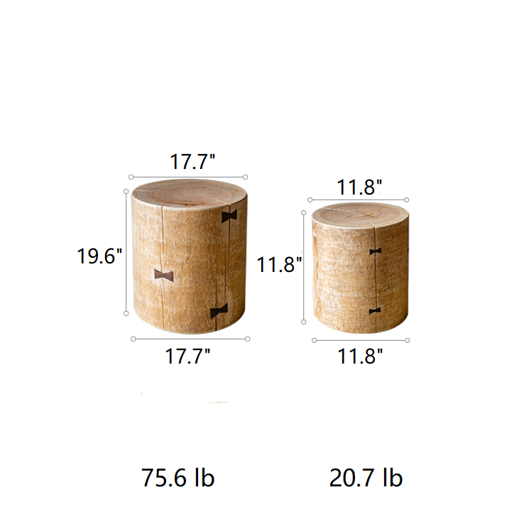 Pine Wood Pedestal Table showcasing natural wood grain and elegant design, perfect for side use in any room.