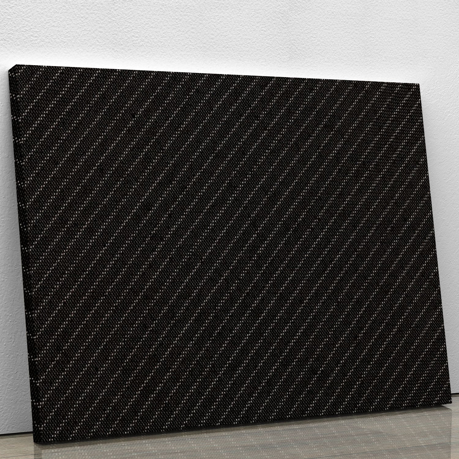 Pinstripe suit fabric canvas print showcasing elegant design, perfect for home or office decor.