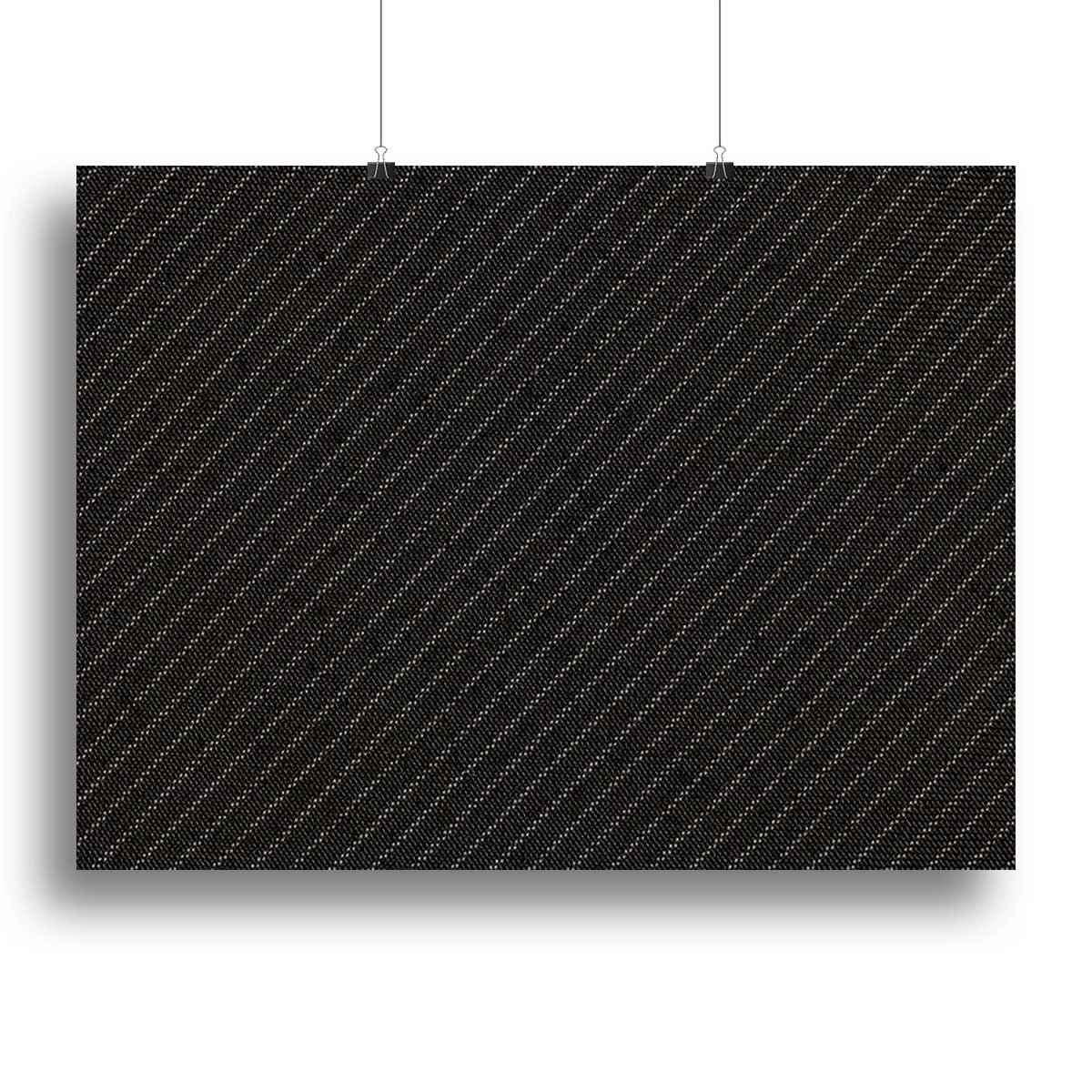 Pinstripe suit fabric canvas print showcasing elegant design, perfect for home or office decor.