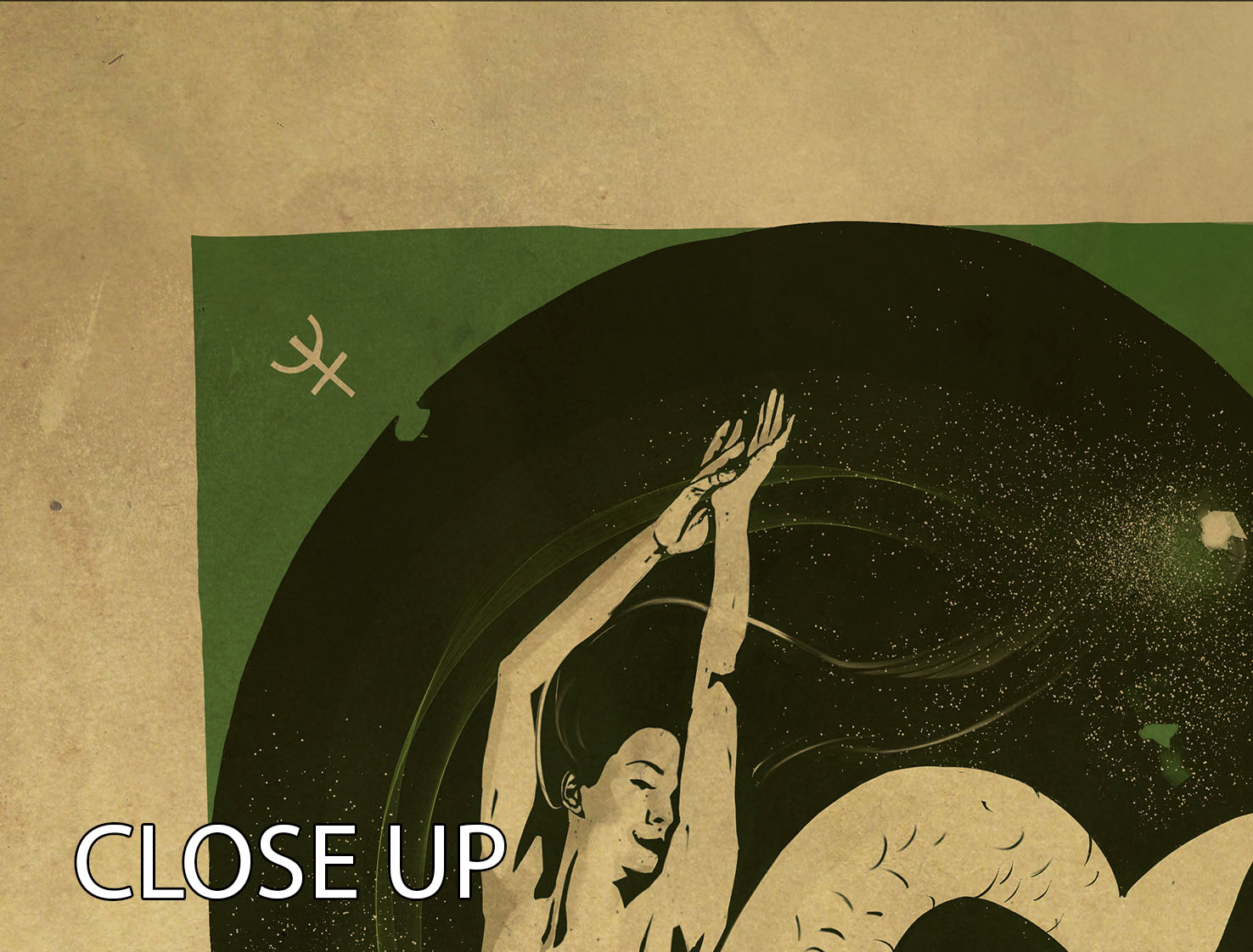 Pisces Celestial Dreams Poster 3 Split Panel Canvas Print showcasing a stunning celestial design across three panels.